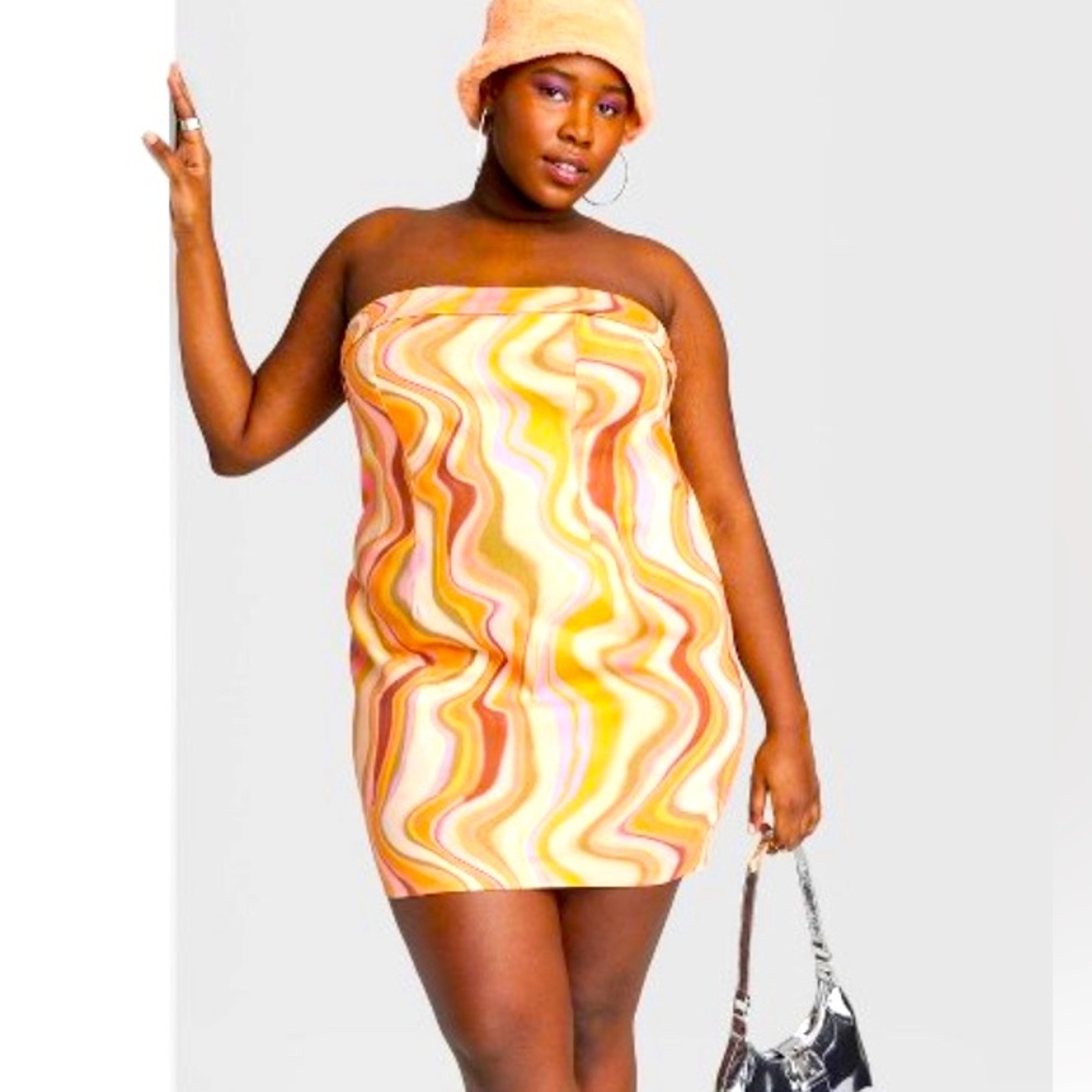 Strapless Wild Fable Wave Dress